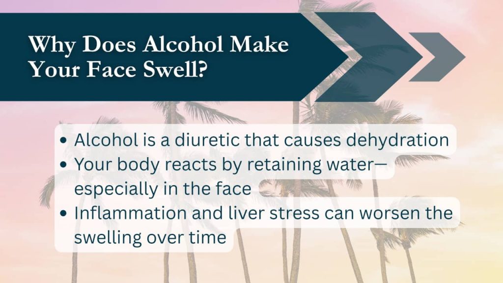 Alcoholic face swelling