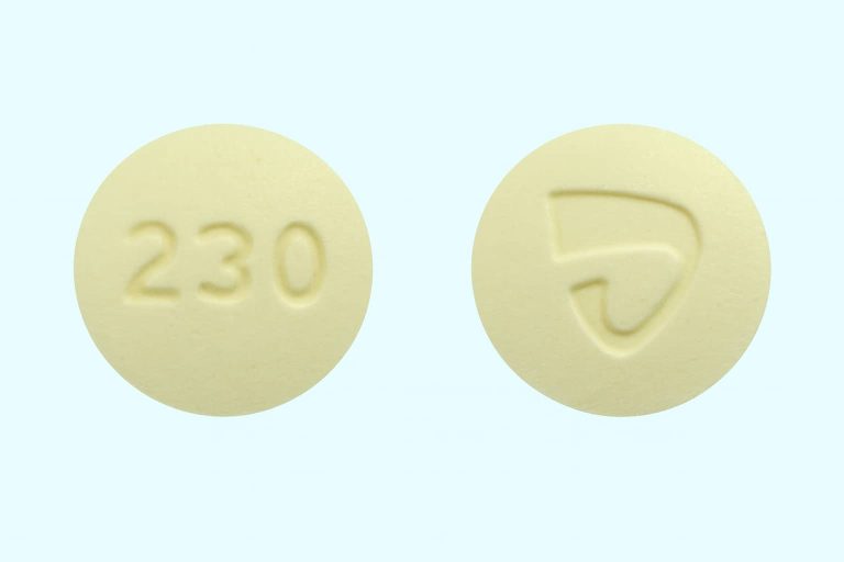 The 230 Yellow Round Pill