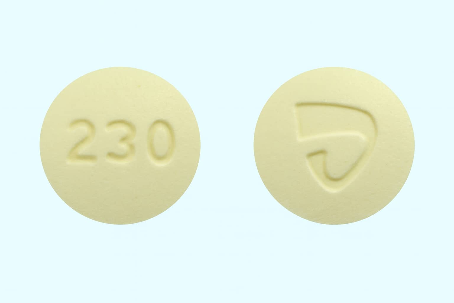 The 230 Yellow Round Pill