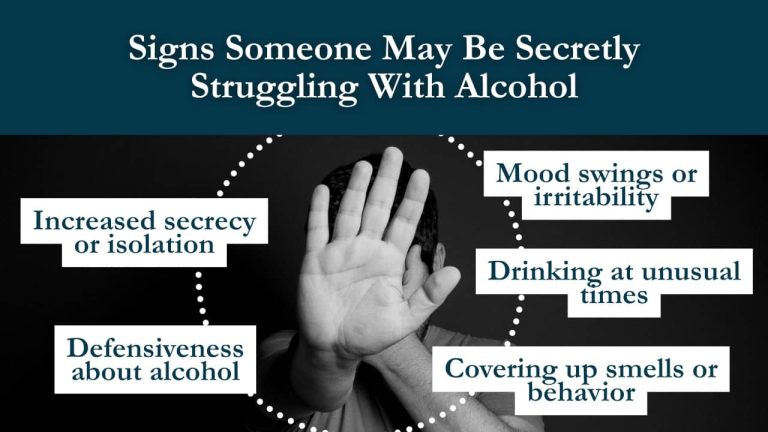 Signs of a closet drinker
