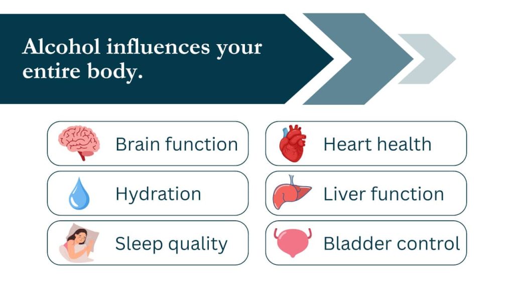 Impact of drinking alcohol on your body